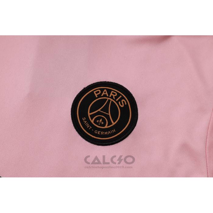Tuta da Track Paris Saint-Germain Jordan Manica Corta 2024-2025 Rosa - Pantaloncini